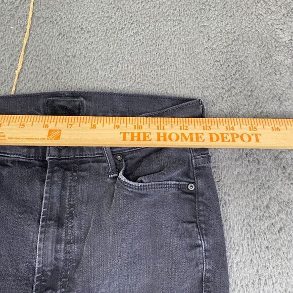 Mother Pants Women’s 26 Black The Stunner Zip Ankle Step Fray Not Guilty Grunge - Picture 4 of 14